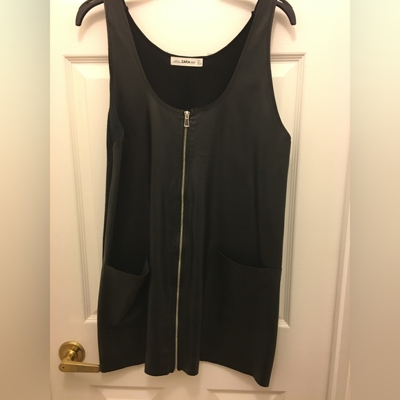 Zara faux leather dress - Picture 1 of 3